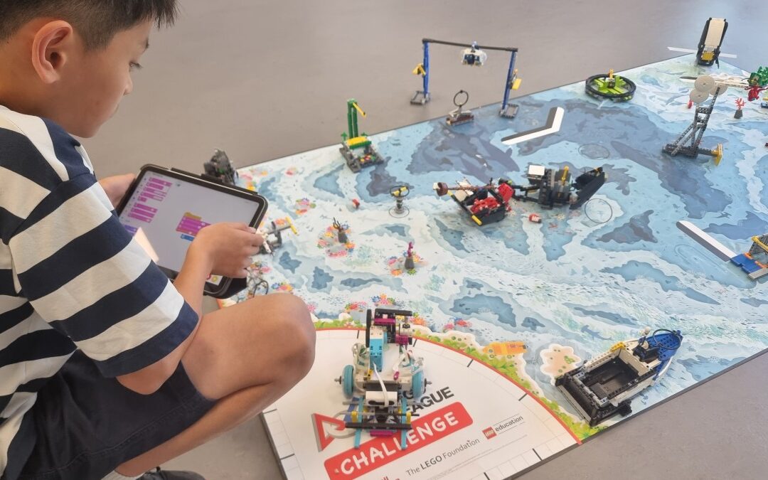 Schüler im Workshop "Starte dein RoboLab!"
