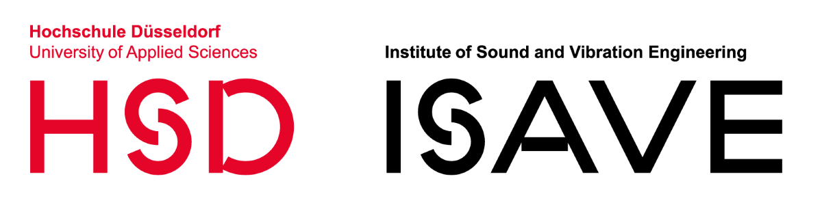 HSD ISAVE Logo Logo des Institute of Sound and Vibration Engineering an der Hochschule Düsseldorf